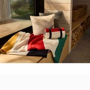 Colorful Striped Fleece Blanket